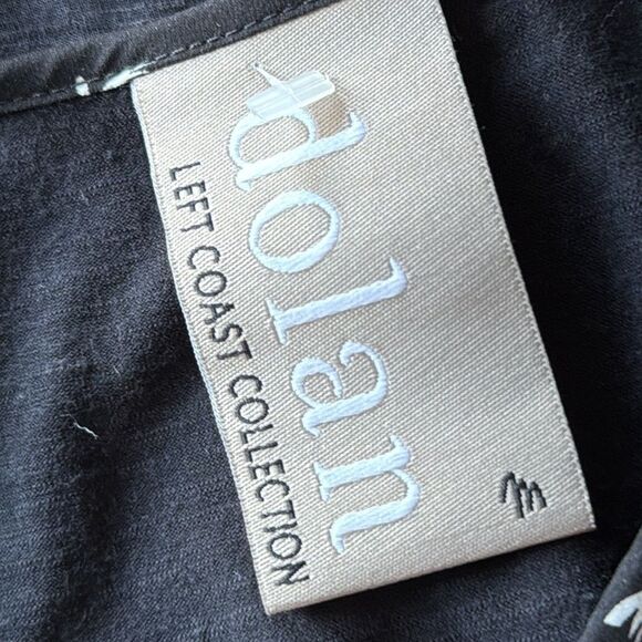 Anthropologie Dolan Jules Sleeveless Topβ Black White Bird Print Blouse Medium - Picture 7 of 8